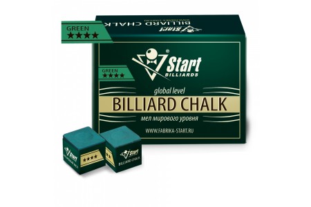 Мел Startbilliards 4 звезды зеленый (72шт) Мел Startbilliards 4 звезды зеленый (72шт)